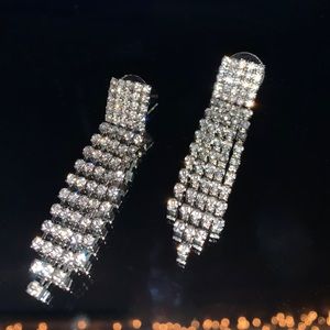 Shinny, fancy, Macy’s diamond dangle earrings!!!